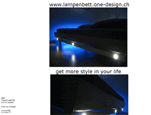 Tablet Screenshot of lampenbett.one-design.ch